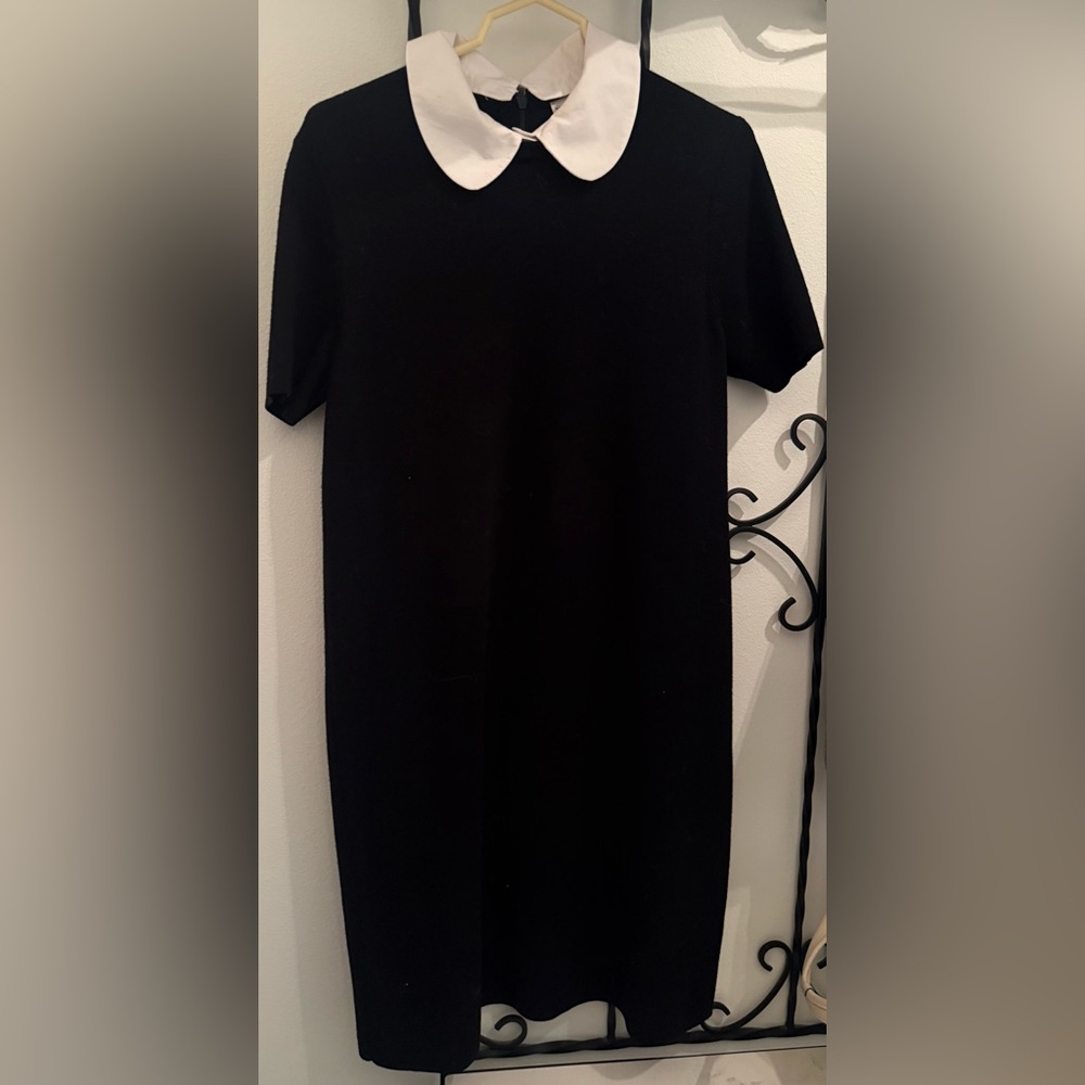 Tory Burch Poplin Collar Sweater Dress Size Large